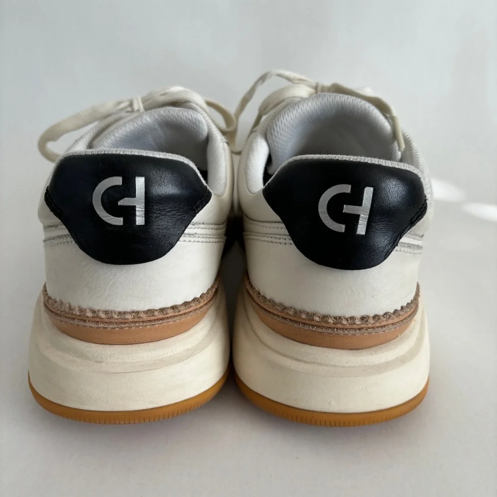 Cole Haan‎ Men's white leather Grandprø Crossover Sneaker lace up shoe size 11